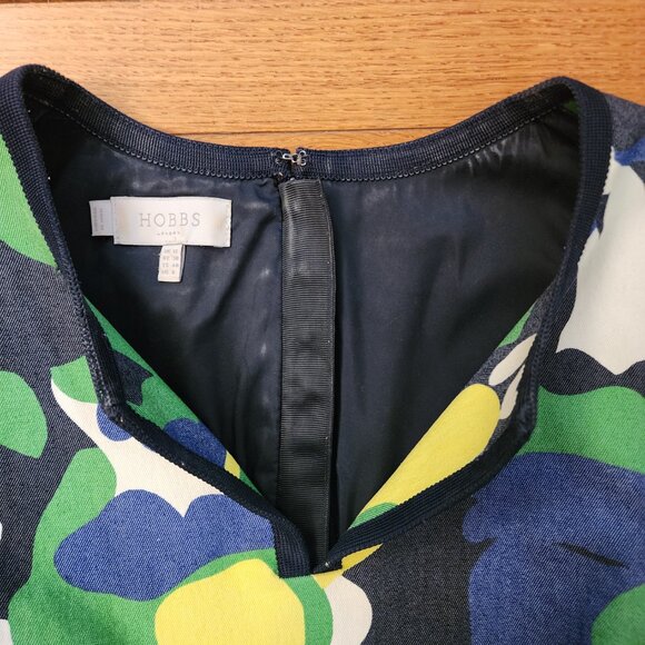 Hobbs London Linen Floral Sleeveless Dress - Picture 3 of 3